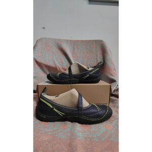 Jambu Jsport Women's Navy/Green Memory Foam Comfort Shoes Size 9